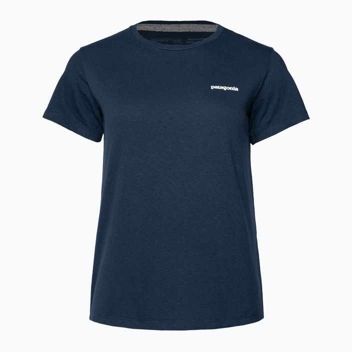 Women's trekking T-shirt Patagonia P-6 Logo Responsibili-Tee tidepool blue 3