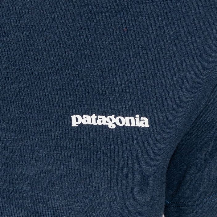 Women's trekking T-shirt Patagonia P-6 Logo Responsibili-Tee tidepool blue 5