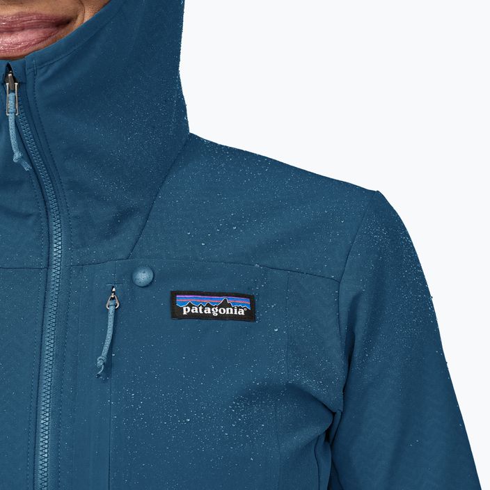 Women's softshell jacket Patagonia R1 CrossStrata Hoody lagom blue 6