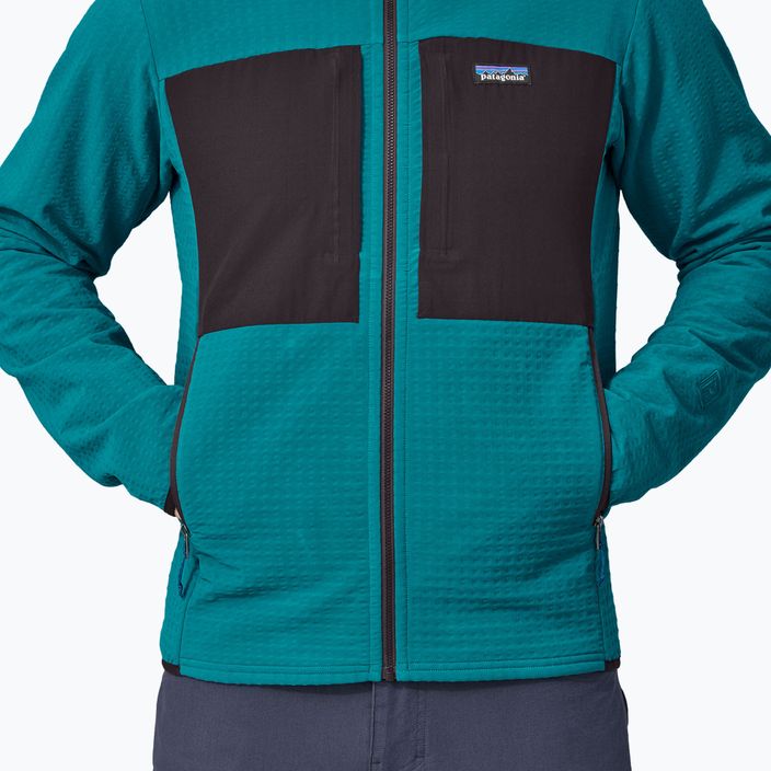 Men's Patagonia R2 TechFace Hoody softshell jacket belay blue 5