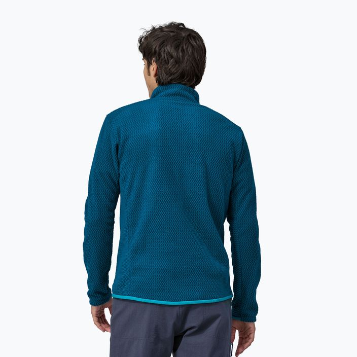 Men's Patagonia R1 Air Zip Neck fleece sweatshirt lagom blue 2