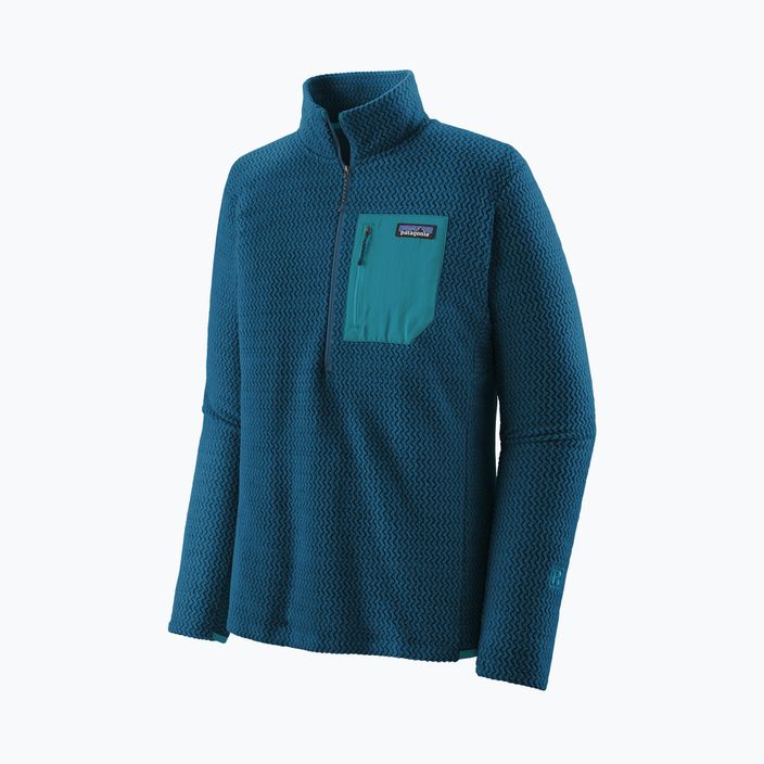Men's Patagonia R1 Air Zip Neck fleece sweatshirt lagom blue 6