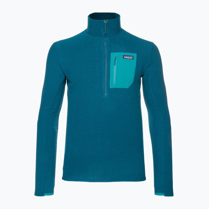 Men's Patagonia R1 Air Zip Neck fleece sweatshirt lagom blue 3
