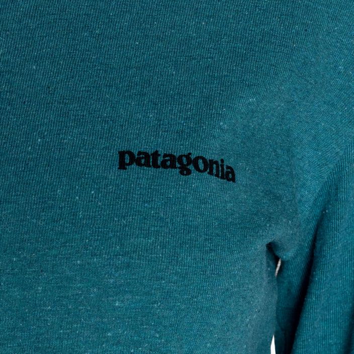 Women's trekking longsleeve Patagonia P-6 Logo Responsibili-Tee belay blue 5