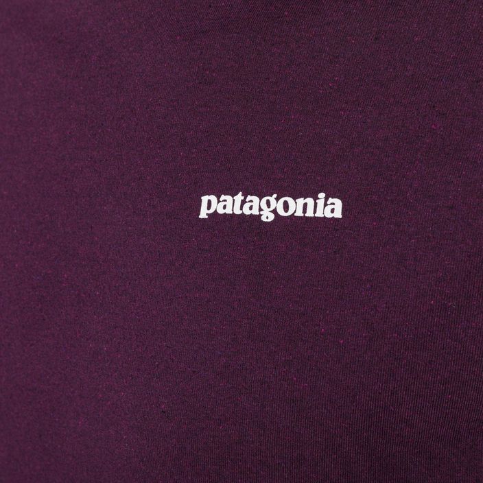 Men's Patagonia P-6 Logo Responsibili night plum trekking longsleeve 5