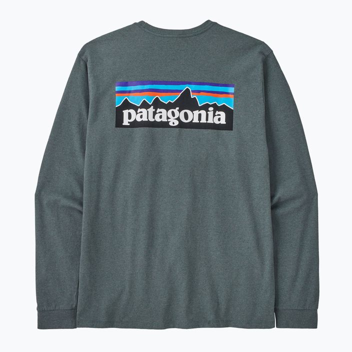 Men's Patagonia P-6 Logo Responsibili trekking longsleeve nouveau green 5