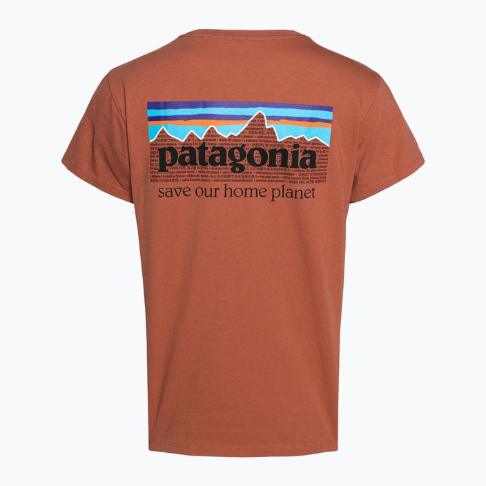 Women's trekking shirt Patagonia P-6 Mission Organic burl red 4