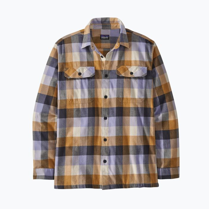Men's Patagonia Organic Cotton MW Fjord Flannel shirt guides/dried mango 4