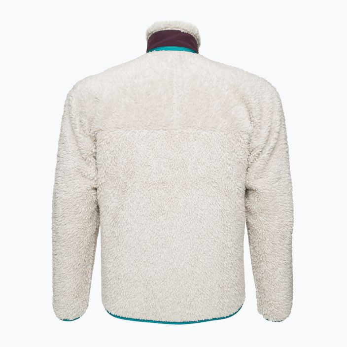 Men's Patagonia Classic Retro-X fleece sweatshirt natural w/obsidian plum 4