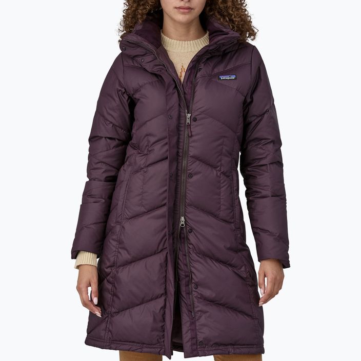 Women's Patagonia Down With It Parka obsidian plum coat 4