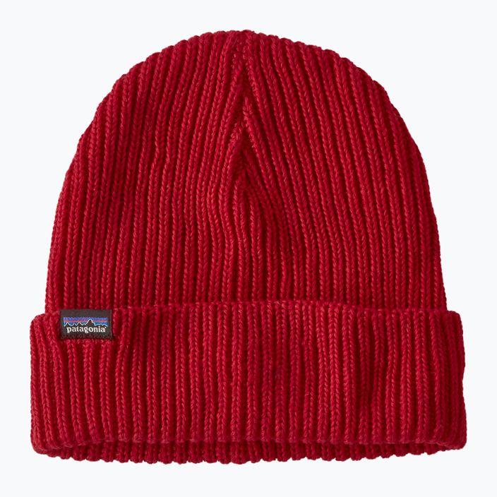 Patagonia Fishermans Rolled Beanie winter beanie touring red