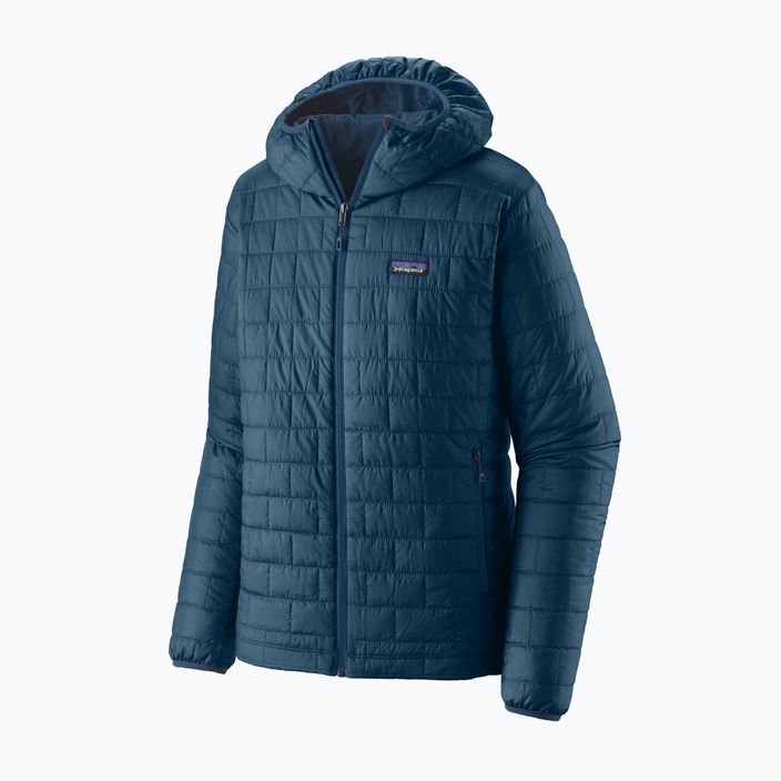 Men's insulated jacket Patagonia Nano Puff Hoody lagom blue 4