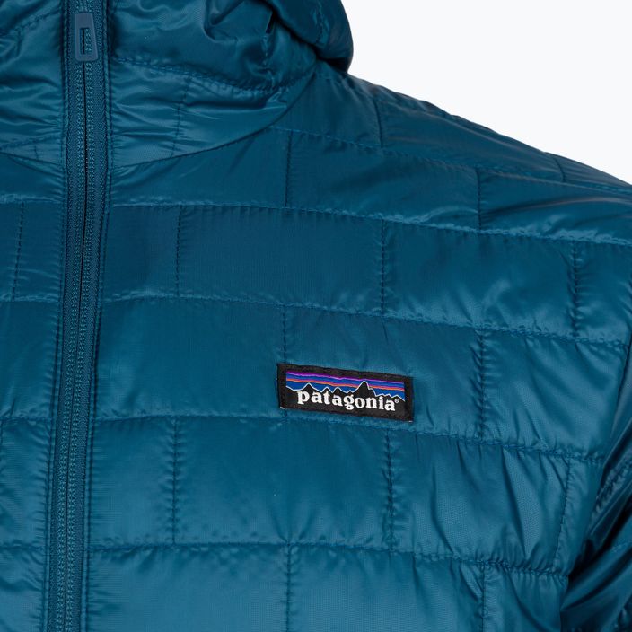 Men's insulated jacket Patagonia Nano Puff Hoody lagom blue 3