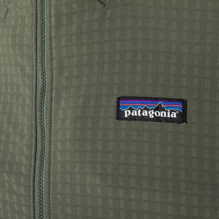 Men's Patagonia R1 TechFace Hoody basin green softshell jacket 3