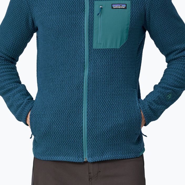 Men's fleece sweatshirt Patagonia R1 Air Full-Zip lagom blue 5
