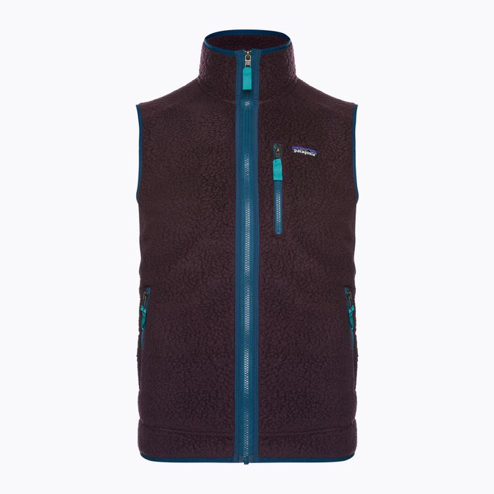 Men's Patagonia Retro Pile Fleece vest obsidian plum