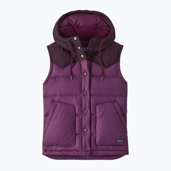 Women's Patagonia Bivy Hooded night plum sleeveless jacket 4