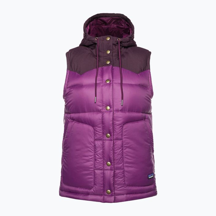 Women's Patagonia Bivy Hooded night plum sleeveless jacket