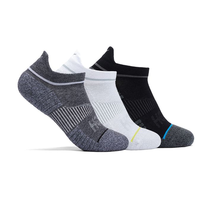 HOKA No-Show Run Socks 3 pairs white/black/grey 2