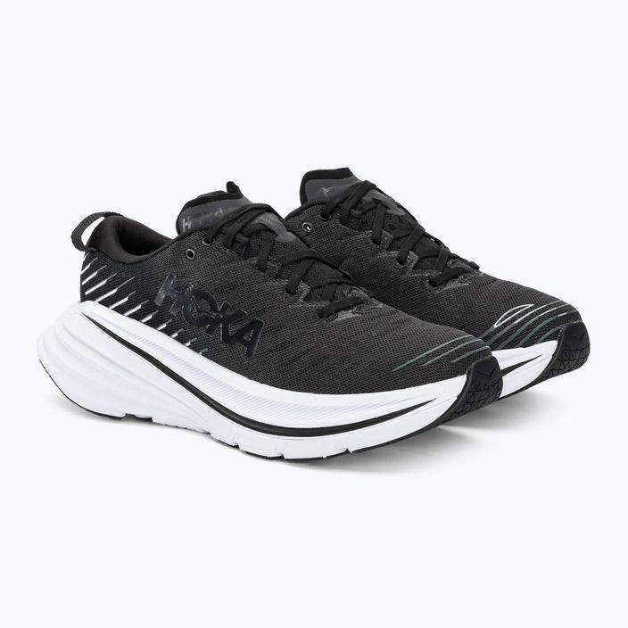 HOKA Bondi X black/white men's running shoes 4