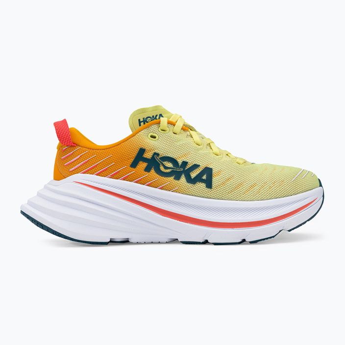 Women's running shoes HOKA Bondi X yellow-orange 1113513-YPRY 4