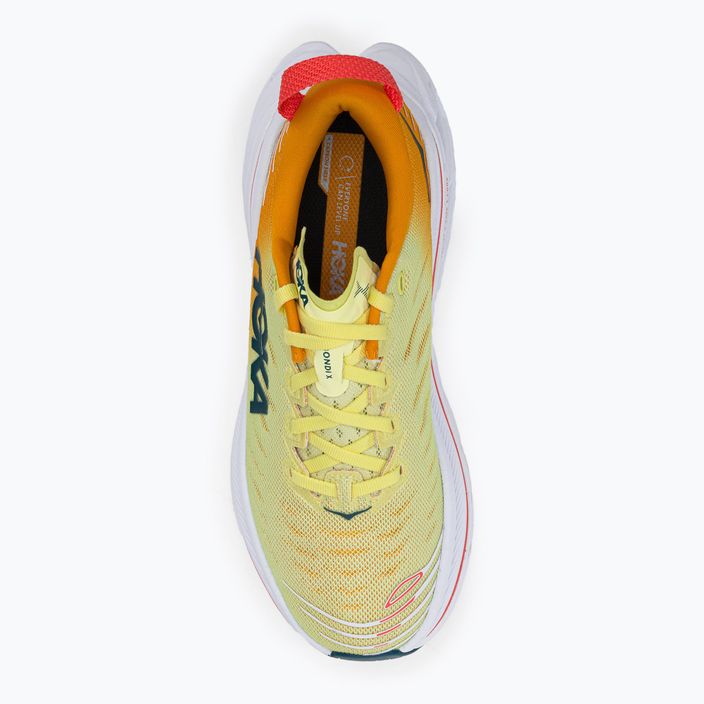 Women's running shoes HOKA Bondi X yellow-orange 1113513-YPRY 7
