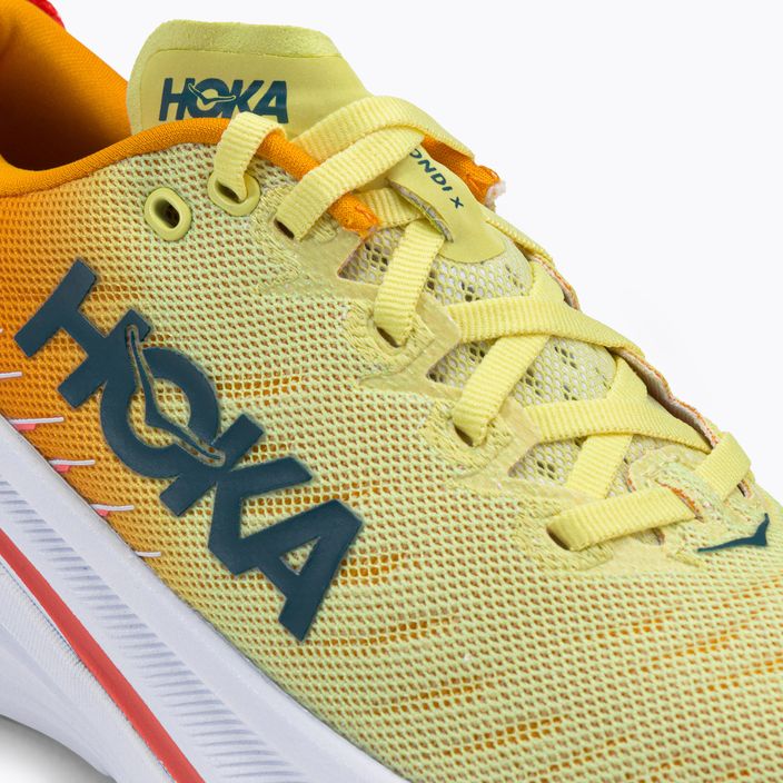 Women's running shoes HOKA Bondi X yellow-orange 1113513-YPRY 11