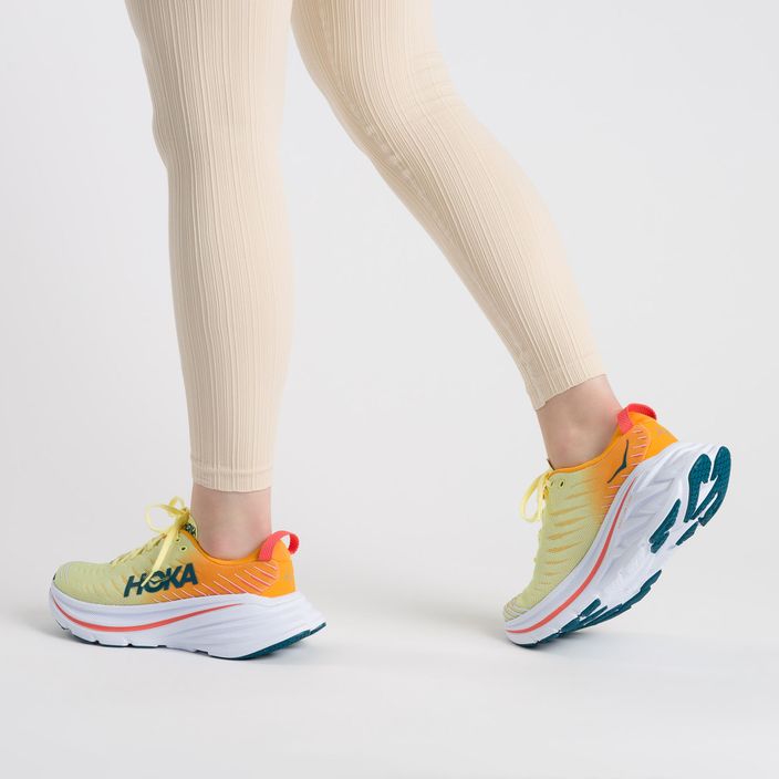 Women's running shoes HOKA Bondi X yellow-orange 1113513-YPRY 3