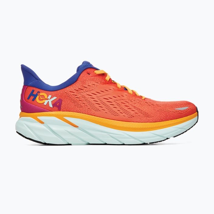 HOKA men's running shoes Clifton 8 orange 1119393-FBLN 11