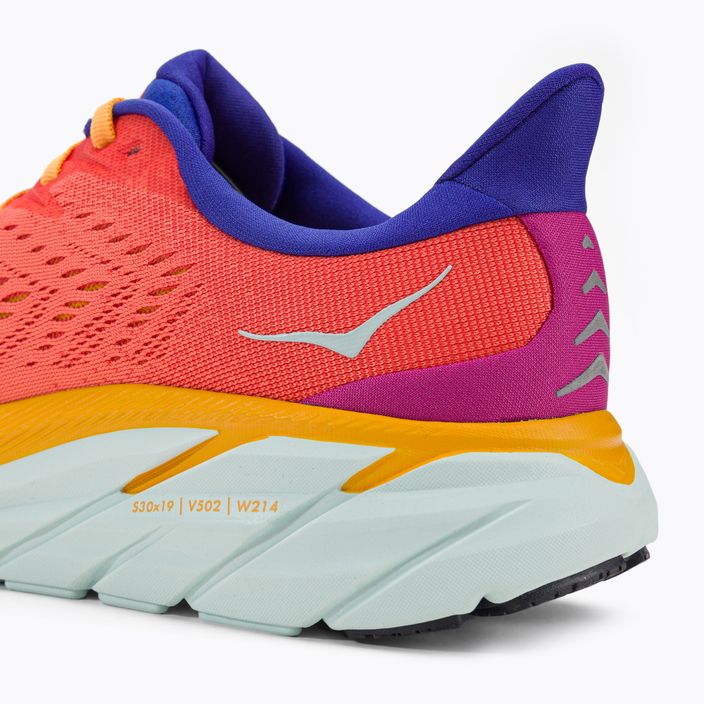 Women's running shoes HOKA Clifton 8 orange 1119394-FBLN 10