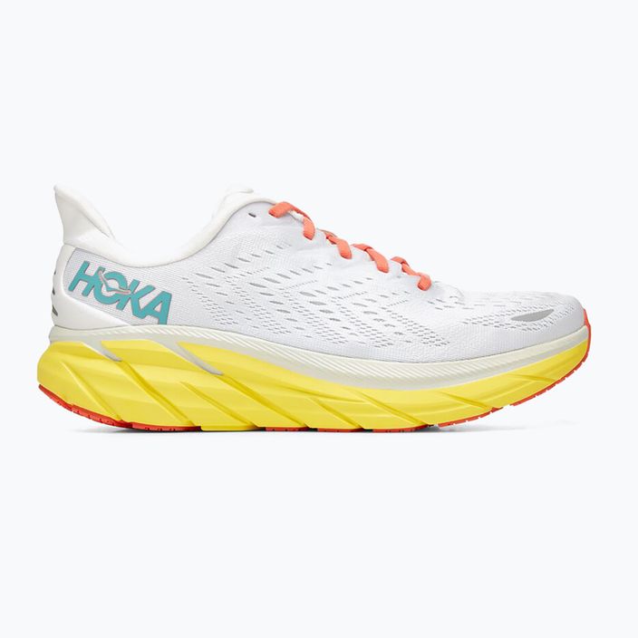 HOKA men's running shoes Clifton 8 Wide white 1121374-BDBI 11
