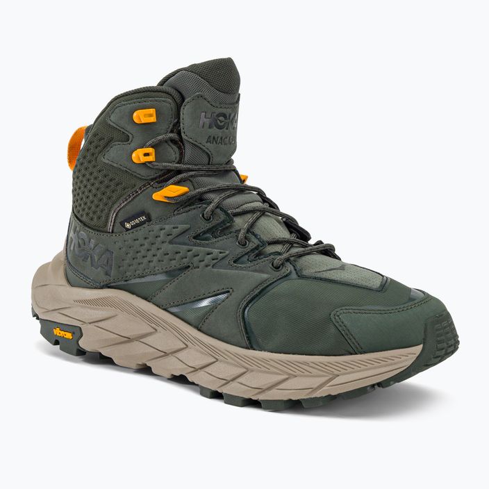 Men's trekking boots HOKA Anacapa Mid GTX green 1122018-TRYL
