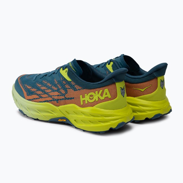 HOKA Speedgoat 5 men's running shoes blue-green 1123157-BCEP 4