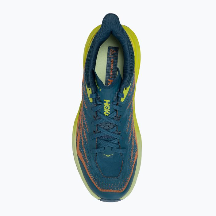 HOKA Speedgoat 5 men's running shoes blue-green 1123157-BCEP 5