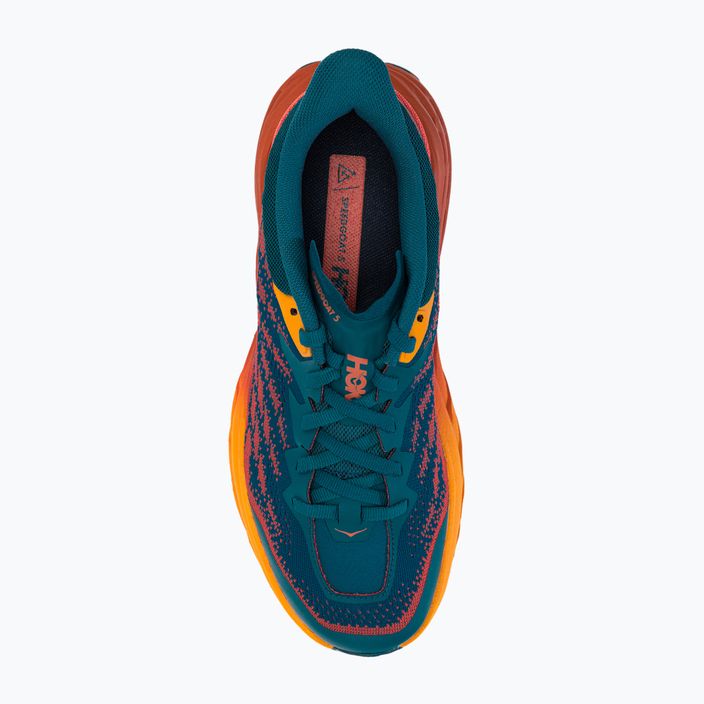 Women's running shoes HOKA Speedgoat 5 blue-orange 1123158-BCCML 6