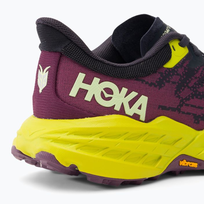 Women's running shoes HOKA Speedgoat 5 blue graphite/evening primrose 9