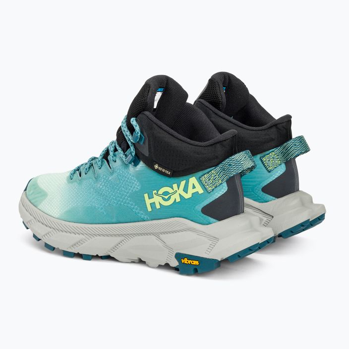 Women's trekking boots HOKA Trail Code GTX blue glass/coastal shade 3
