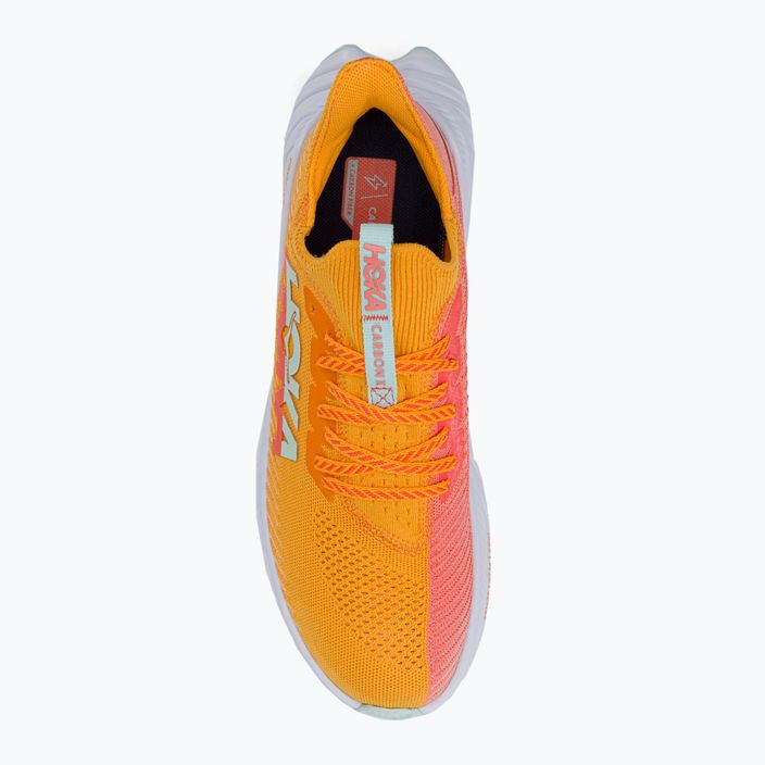HOKA men's running shoes Carbon X 3 orange 1123192-RYCM 5