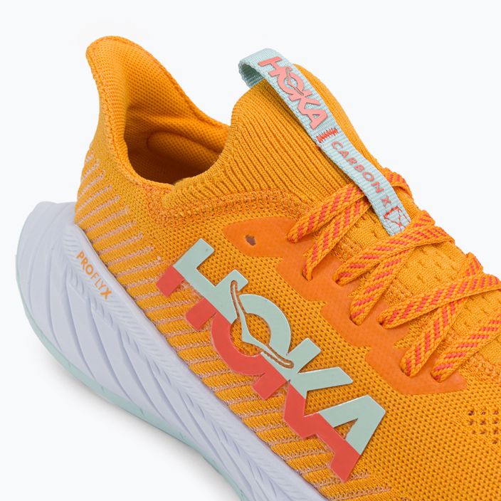 HOKA men's running shoes Carbon X 3 orange 1123192-RYCM 8