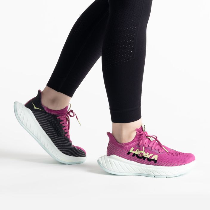 Women's running shoes HOKA Carbon X 3 pink 1123193-FFBL 2