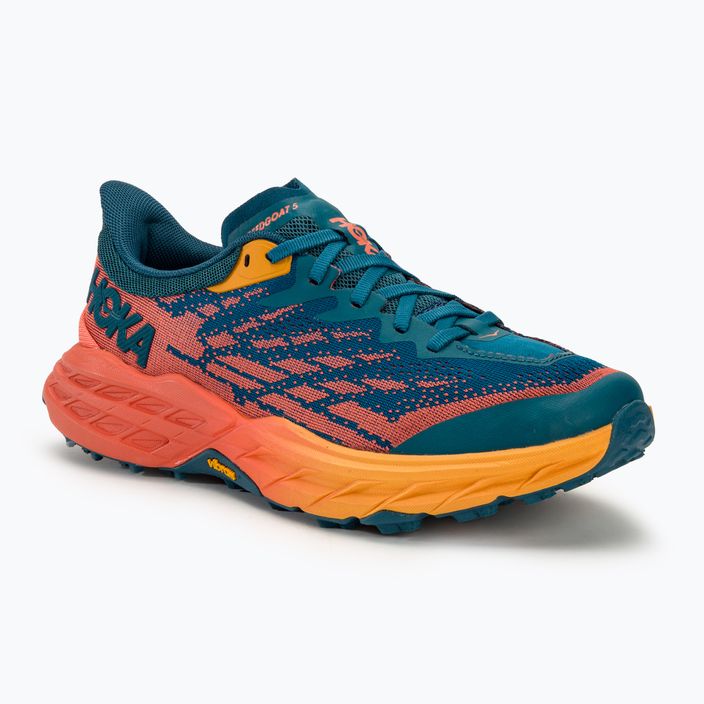 Women's running shoes HOKA Speedgoat 5 Wide blue coral/camellia