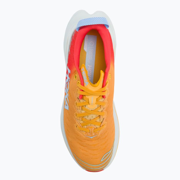 HOKA Bondi X fiesta/amber yellow men's running shoes 6