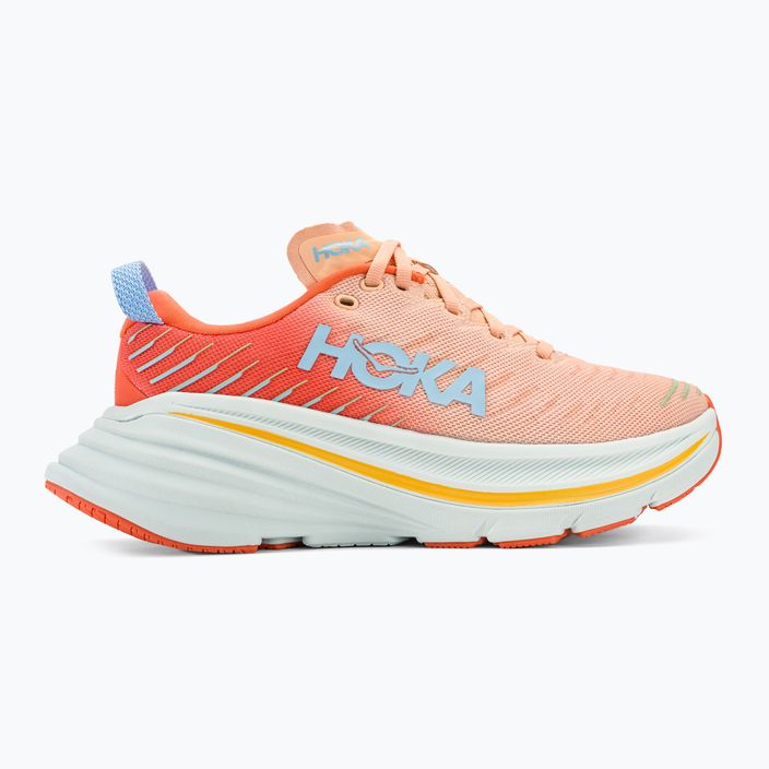 Women's running shoes HOKA Bondi X caellia/peach parfait 2