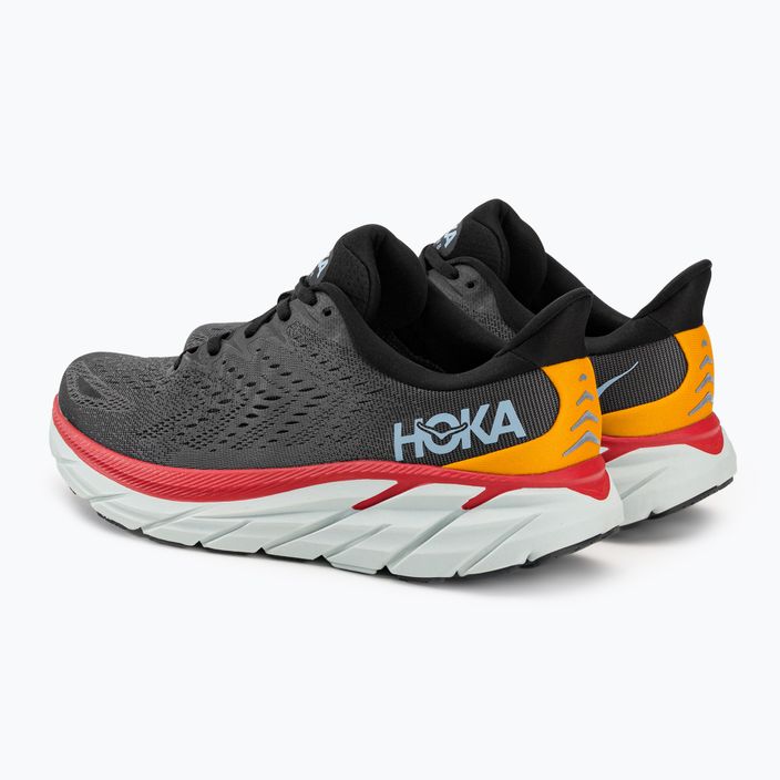 HOKA men's running shoes Clifton 8 grey 1119393-ACTL 4