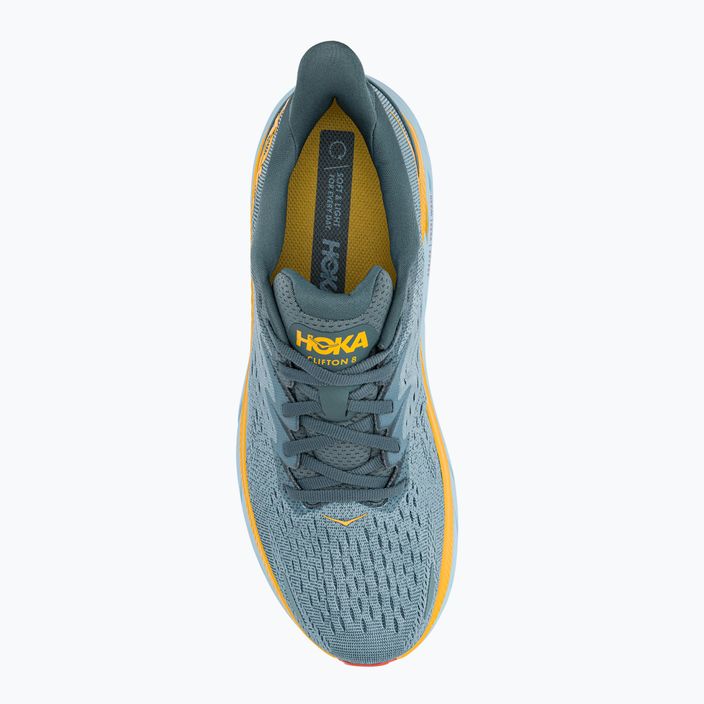 HOKA men's running shoes Clifton 8 light grey 1119393-GBMS 6