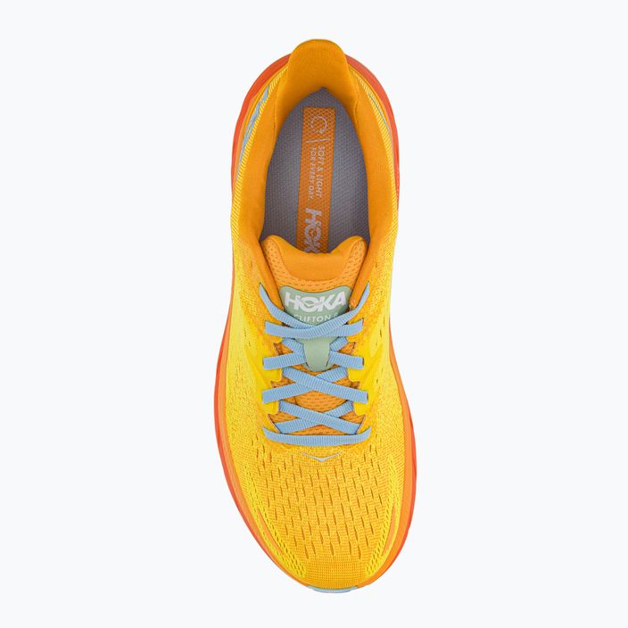 HOKA men's running shoes Clifton 8 yellow 1119393-RYMZ 6