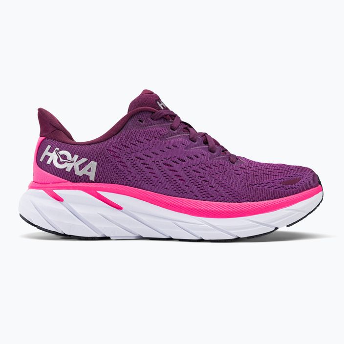 Women's running shoes HOKA Clifton 8 purple 1119394-GWBY 2