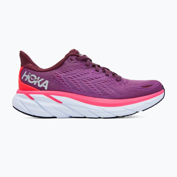 Women's running shoes HOKA Clifton 8 purple 1119394-GWBY 10