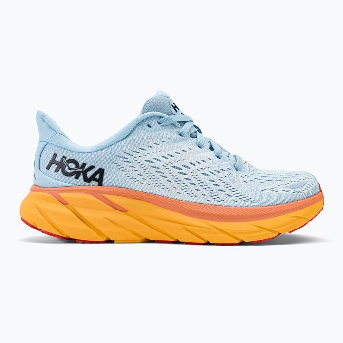 Women's running shoes HOKA Clifton 8 light blue 1119394-SSIF 2