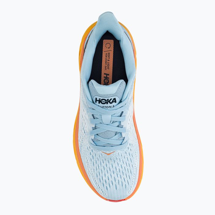 Women's running shoes HOKA Clifton 8 light blue 1119394-SSIF 6